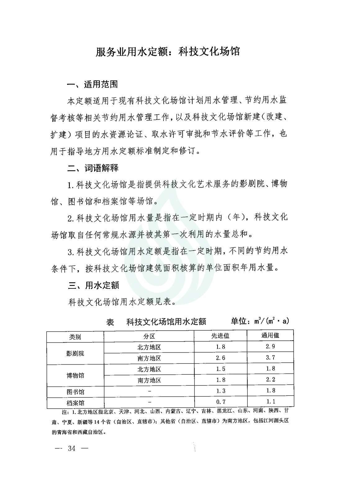 【水节约〔2020〕9号】服务业用水定额 科技文化场馆_00.jpg